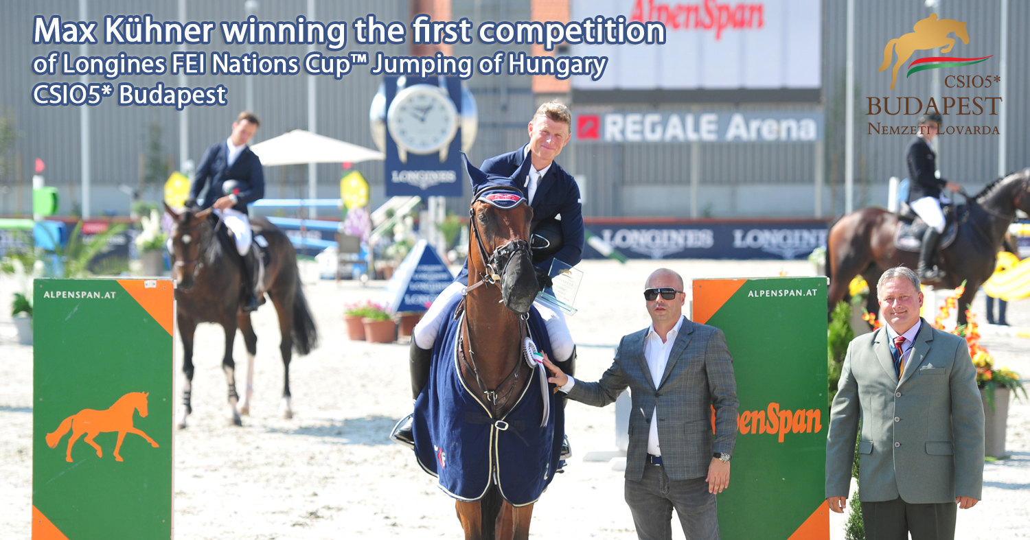 Max K hner winning the first competition of Longines FEI Nations