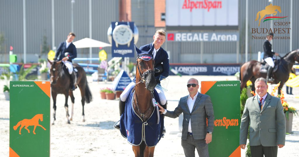 Max Kühner winning the first competition of Longines FEI Nations Cup™ Jumping of Hungary CSIO5* Budapest