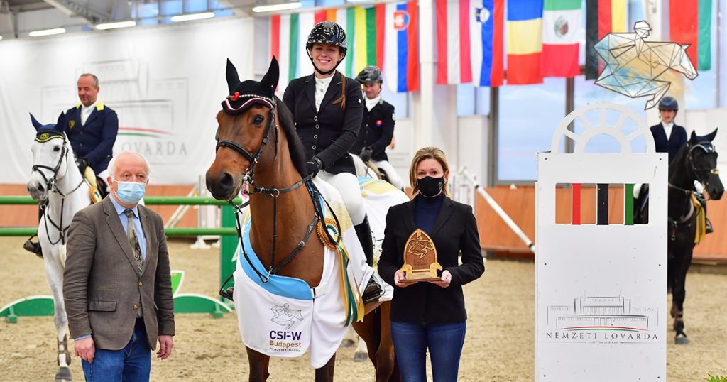 Virág Weinhardt wins gold in the Grand Prix of the Budapest Jumping World Cup