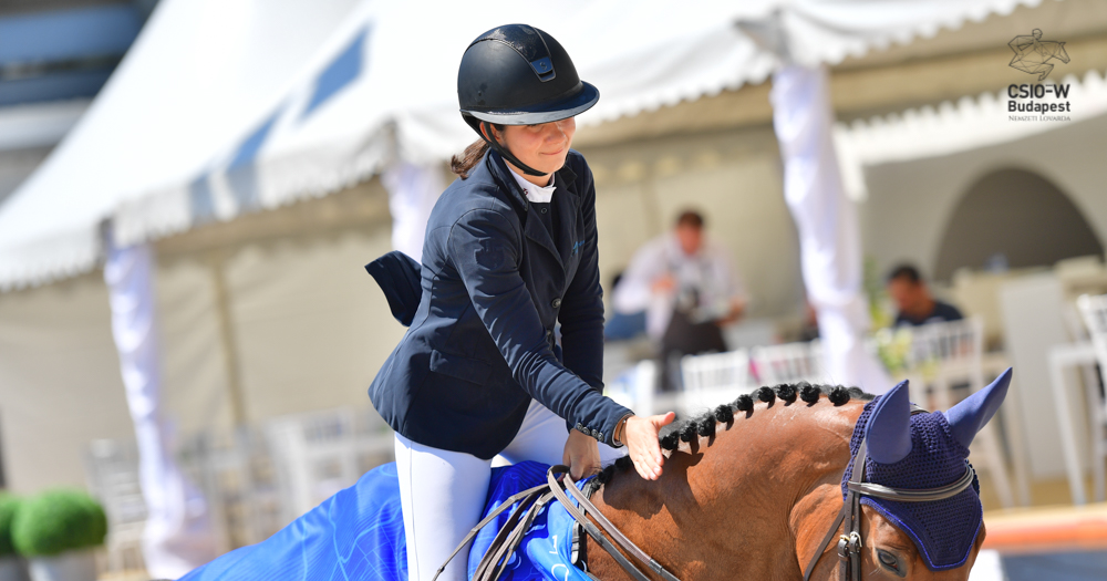 Alessandra Reich on Anyway van het Kervijnhof Z Wins Final of Young Horses’ Competition