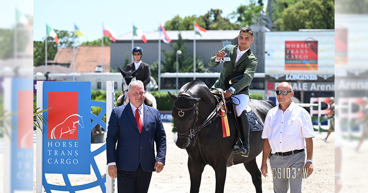 Szuhai Rodrigó a 140 centiméteres Horse Trans Cargo Díj győztese
